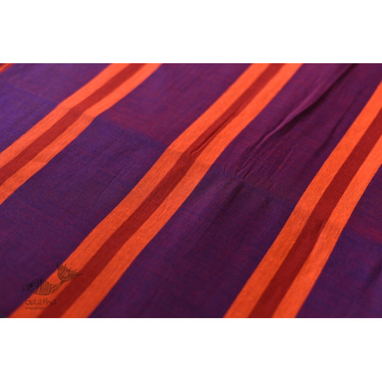 shop pure cotton handloom saree - purple