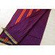 shop pure cotton handloom saree - purple