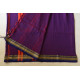 shop pure cotton handloom saree - purple