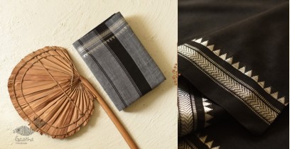 Casual Classics ❊ Handloom Cotton Black Saree