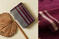 Casual Classics ❊ Handloom Saree ❊ Dark Magenta