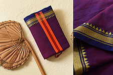 Casual Classics ❊ Handloom Saree ❊ Purple