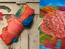 बीनणी ★ Chiffon laheriya Saree ★ 12