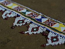 Shubh-Laabh . शुभ लाभ ⁂ Glass Bead Toran (38" x 5") ⁂ 6