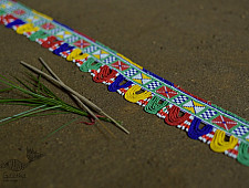 Shubh-Laabh . शुभ लाभ ⁂ Glass Bead Toran (37" x 2.5") ⁂ 11