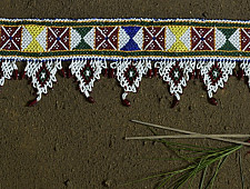 Shubh-Laabh . शुभ लाभ ⁂ Glass Bead Toran (38" x 5") ⁂ 6