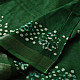 Shop Batik Linen Green Saree