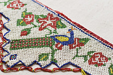 Prachin . प्राचीन || Bead Work ~ Antique Door Toran - Peacock Motif