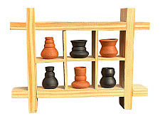 Terracotta Tales | Terracotta Pottery Art - Miniature Wall Art Frame - B