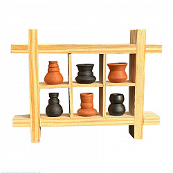Terracotta Tales | Terracotta Pottery Art - Miniature Wall Art Frame - B