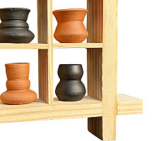 Terracotta Tales | Terracotta Pottery Art - Miniature Wall Art Frame - B