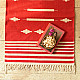 shop Handwoven Geometric red Dhurries