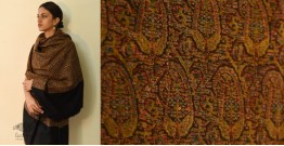 Pasham | Antique Kani Embroidered Black Pashmina Shawl