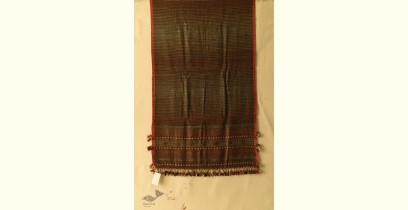 Beyond The Basics | Handwoven Bhujodi Woolen Stripe Stole 1