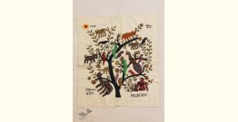 The Tree in the Courtyard  ❂  Embroidered Applique Art
