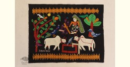 Farmer Couple   ❂  Embroidered Applique Art