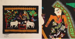 Farmer Couple   ❂  Embroidered Applique Art