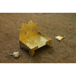 Ahar ✽ Brass ~ Aasan (Small 4" x 3.8" x 4")