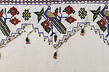 Prachin . प्राचीन || Bead Work Antique Door Toran - Peacock Motif