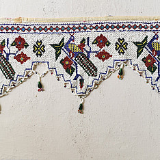 Prachin . प्राचीन || Bead Work Antique Door Toran - Peacock Motif