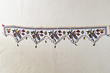 Prachin . प्राचीन || Bead Work Antique Door Toran - Peacock Motif