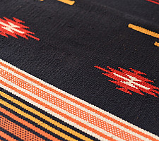 A finite infinity ❧ Handwoven Geometric Dhurries  ( 2 x 6 )