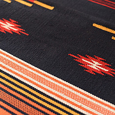 A finite infinity ❧ Handwoven Geometric Dhurries  ( 2 x 6 )