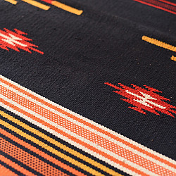 A finite infinity ❧ Handwoven Geometric Dhurries  ( 2 x 6 )