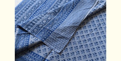 Eshana ~ Gaamthi Block Printed Cotton Saree ( Four Color Options ) - D