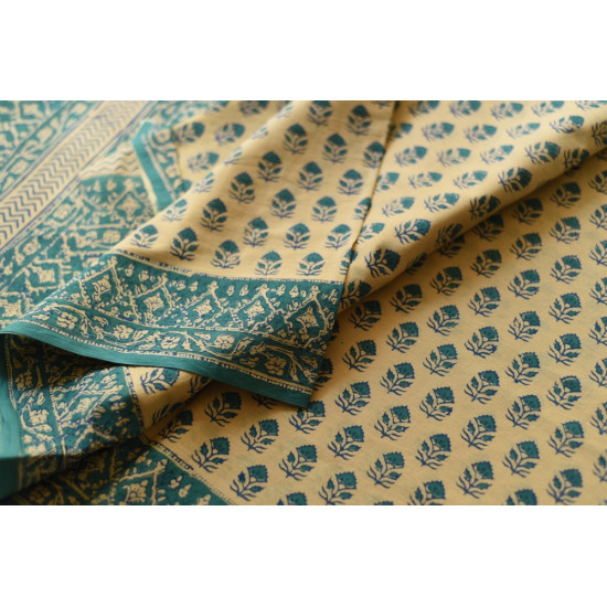 Shop Gamthi Block Print pure cotton saree