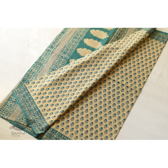 Shop Gamthi Block Print pure cotton saree