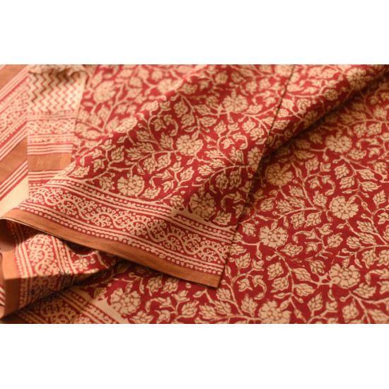 Shop Gamthi Block Print pure cotton saree