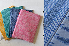 Eshana ~ Gaamthi Block Print Cotton Saree ( Four Color Options ) - B