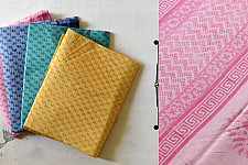 Eshana ~ Gaamthi Block Print Cotton Saree ( Four Color Options ) - E