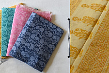 Eshana ~ Gaamthi Print . Cotton Saree ( Four Color Options ) - A