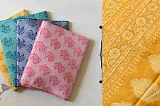 Eshana ~ Gaamthi Print . Cotton Saree ( Four Color Options ) F