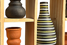 Terracotta Tales | Terracotta Pottery Art - Miniature Wall Art Frame - D