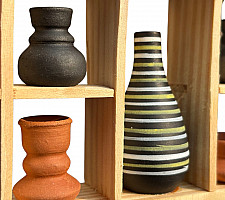 Terracotta Tales | Terracotta Pottery Art - Miniature Wall Art Frame - D