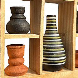 Terracotta Tales | Terracotta Pottery Art - Miniature Wall Art Frame - D