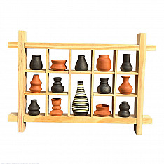 Terracotta Tales | Terracotta Pottery Art - Miniature Wall Art Frame - D