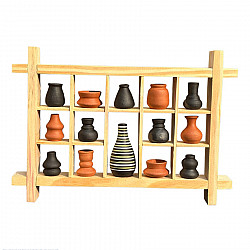 Terracotta Tales | Terracotta Pottery Art - Miniature Wall Art Frame - D