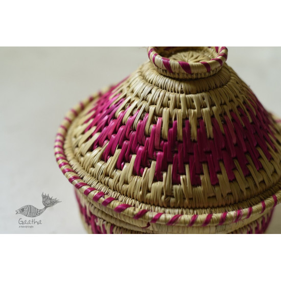 Moonj Grass handicraft storage basket