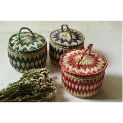 Moonj Grass Basket | Storage basket / Roti box ( Three colour options )