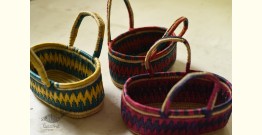 Moonj Grass Basket | Open Basket / Dolchi ( Three Colour Options )