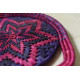 Moonj Grass handicraft - Serving Tray-Pink & Purple