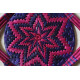 Moonj Grass handicraft - Serving Tray-Pink & Purple