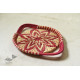 Moonj Grass handicraft - Serving Tray-Pink & Natural