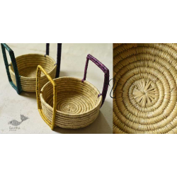 Moonj Grass Basket | Handmade Multipurpose basket (Two Colour Options)