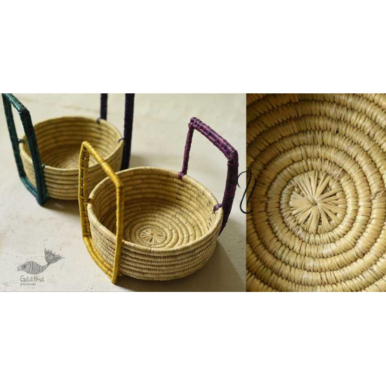 Moonj Grass handicraft - Multipurpose basket