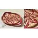 Moonj Grass handicraft - Serving Tray-Pink & Natural